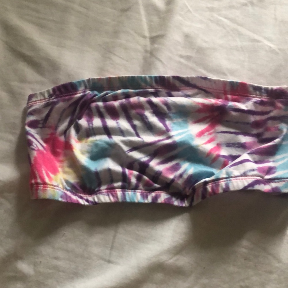 Tie-dye mini-tube top